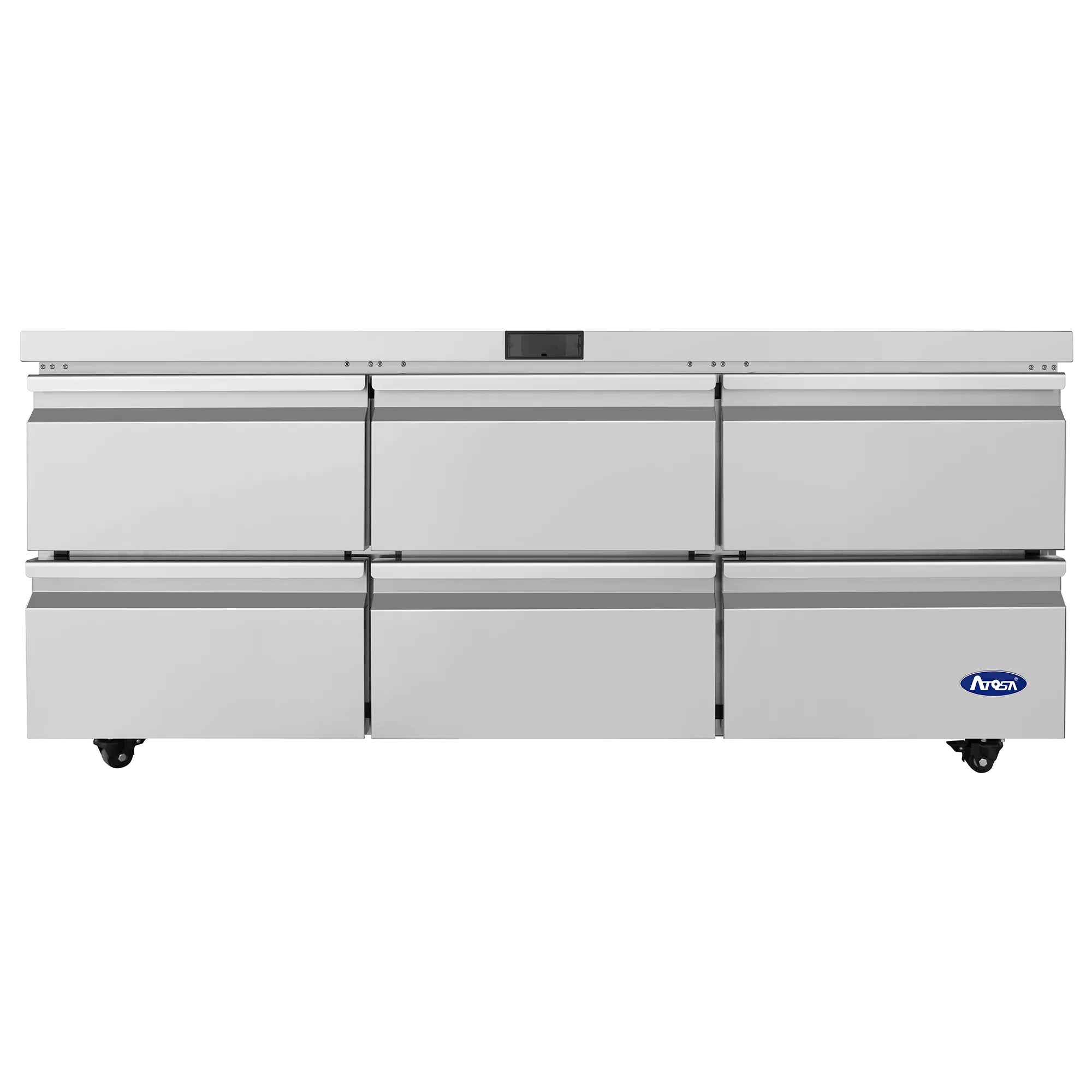 Atosa AUR72SD Triple Door 72" Refrigerated Work Table - Various Configurations-Phoenix Food Equipment