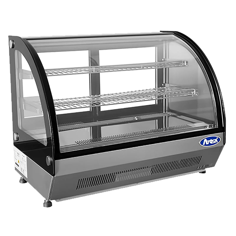 Atosa CRDC-35 Counter Top 28" Curved Glass Refrigerated Pastry Display Case-Phoenix Food Equipment