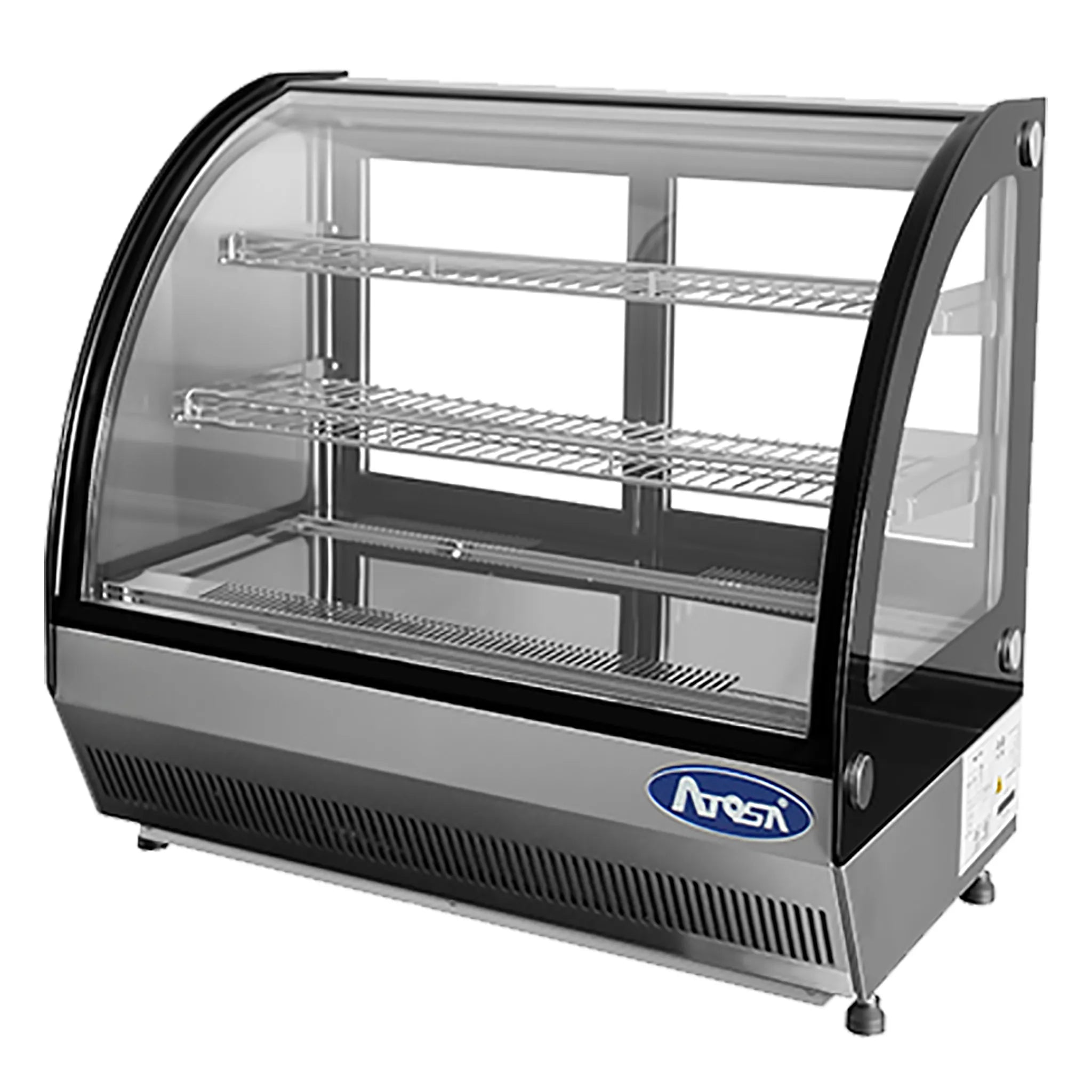 Atosa CRDC-35 Counter Top 28" Curved Glass Refrigerated Pastry Display Case-Phoenix Food Equipment