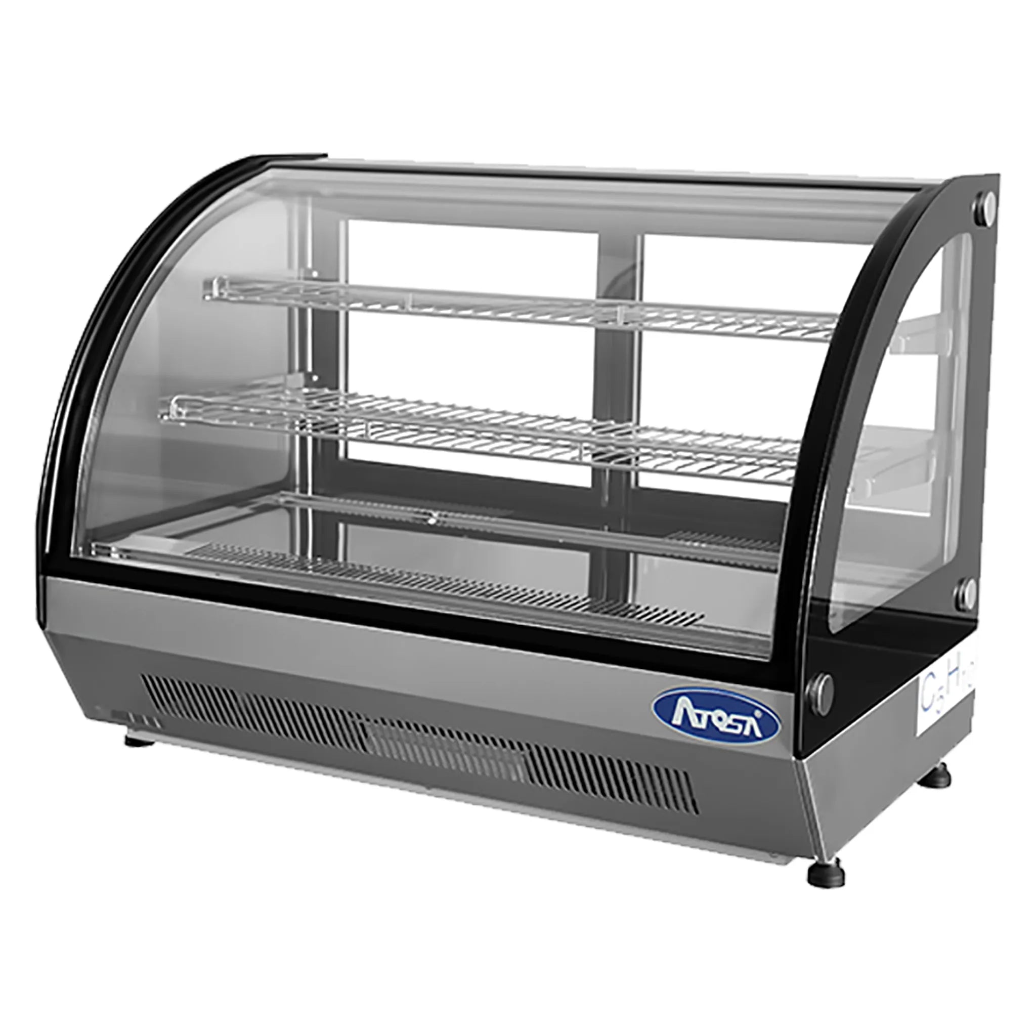 Atosa CRDC-46 Counter Top 36" Curved Glass Refrigerated Pastry Display Case-Phoenix Food Equipment