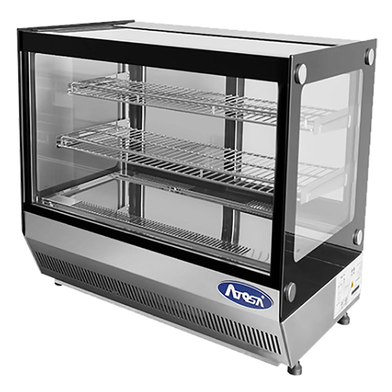 Atosa CRDS-42 Counter Top 28" Square Glass Refrigerated Pastry Display Case-Phoenix Food Equipment