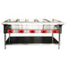 Atosa CSTEB-5C 5-well electric steam table in stainless steel with individual controls and undershelf, 240V