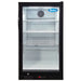 Atosa CTD-7T 21-inch black countertop display refrigerator with single glass door and top-mounted controls