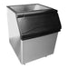 Atosa CYR400P 30-inch ice bin for modular ice machines with stainless steel sides on legs, angled left view