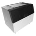 Atosa CYR700P 48-inch ice bin for modular ice machines with stainless steel body on legs, angled left view