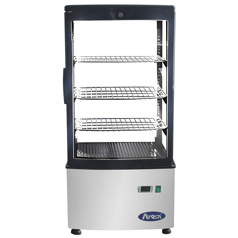 Atosa DSRC-28 Counter Top Four Sided Glass Door Display Refrigerator-Phoenix Food Equipment