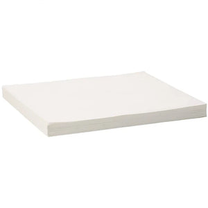 Atosa FP-1728-5 white fryer filter paper sheets for the FPOF-80 mobile oil filter, box of 100 sheets