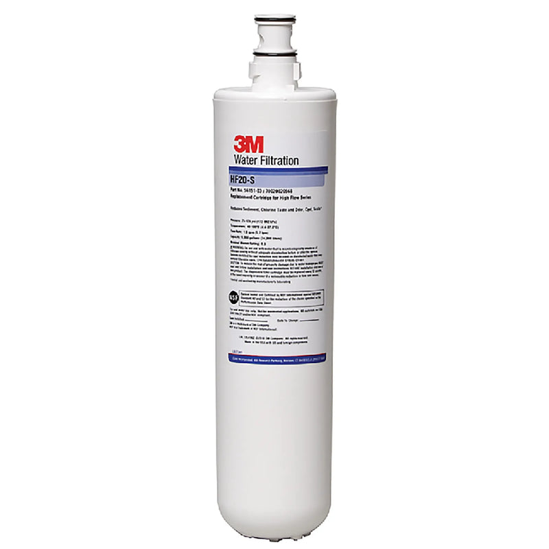 Atosa HF20-S 3M white water filter replacement cartridge for commercial ice machines, standing upright
