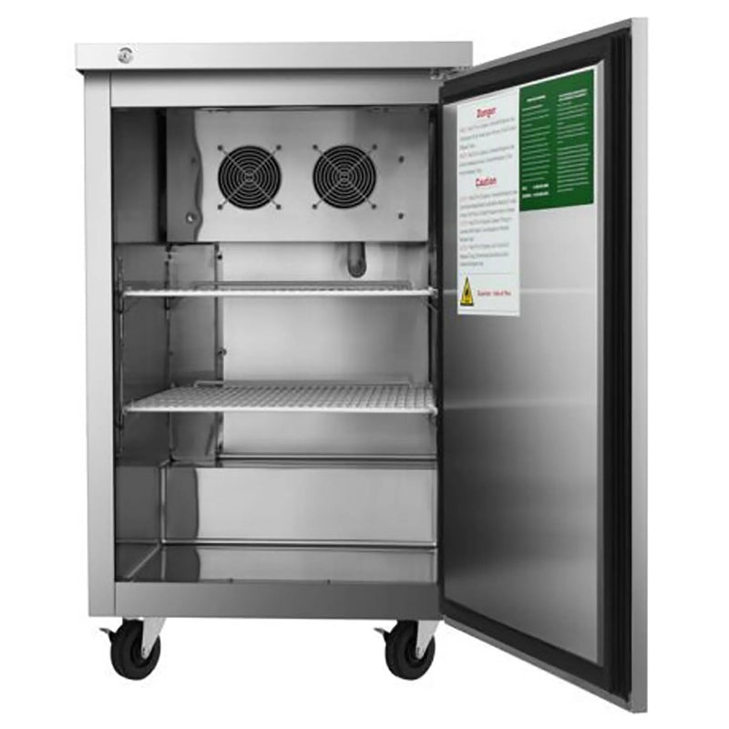 Atosa MBB23GR Stainless Steel 23" Single Door Back Bar Cooler - Various Configurations-Phoenix Food Equipment