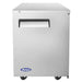 Atosa MBB23GR 23-inch stainless steel back bar cooler with single solid door, front view