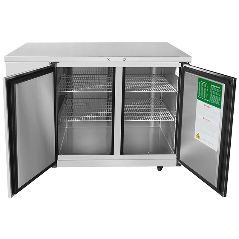 Atosa MBB48GR Stainless Steel 48" Double Door Back Bar Cooler - Various Configurations-Phoenix Food Equipment