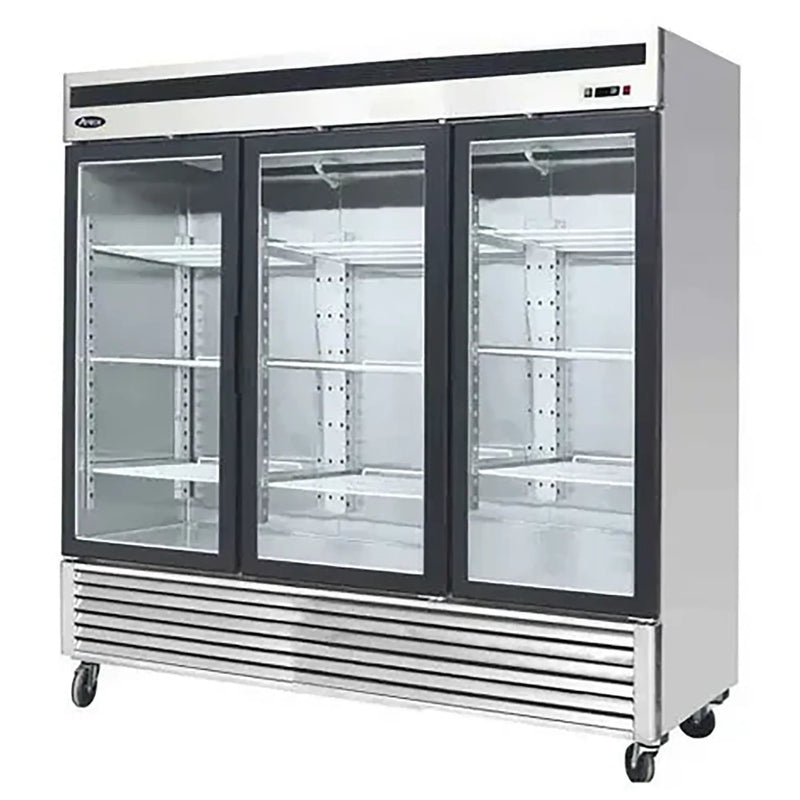 Atosa MCF8704GR Triple Door 81" Wide Stainless Steel Display Freezer-Phoenix Food Equipment