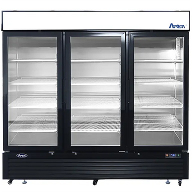 Atosa MCF8724GR Triple Door 82" Wide Display Refrigerator-Phoenix Food Equipment