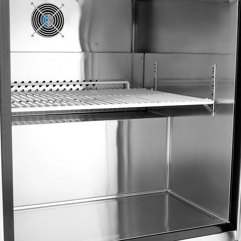 Atosa MGF36FGR Double Door 36" Freezer Work Table-Phoenix Food Equipment