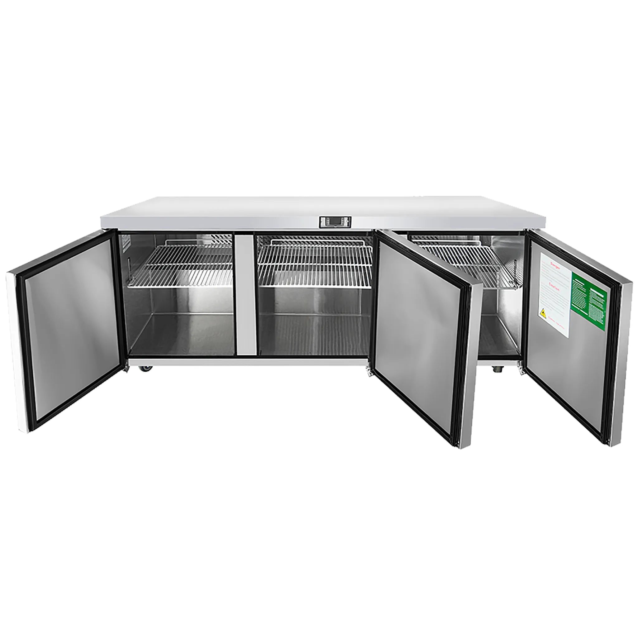 Atosa MGF8404GR Triple Door 72" Refrigerated Work Table-Phoenix Food Equipment