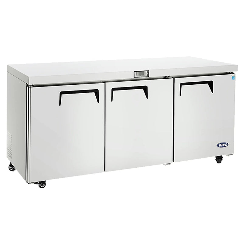 Atosa MGF8404GR Triple Door 72" Refrigerated Work Table-Phoenix Food Equipment