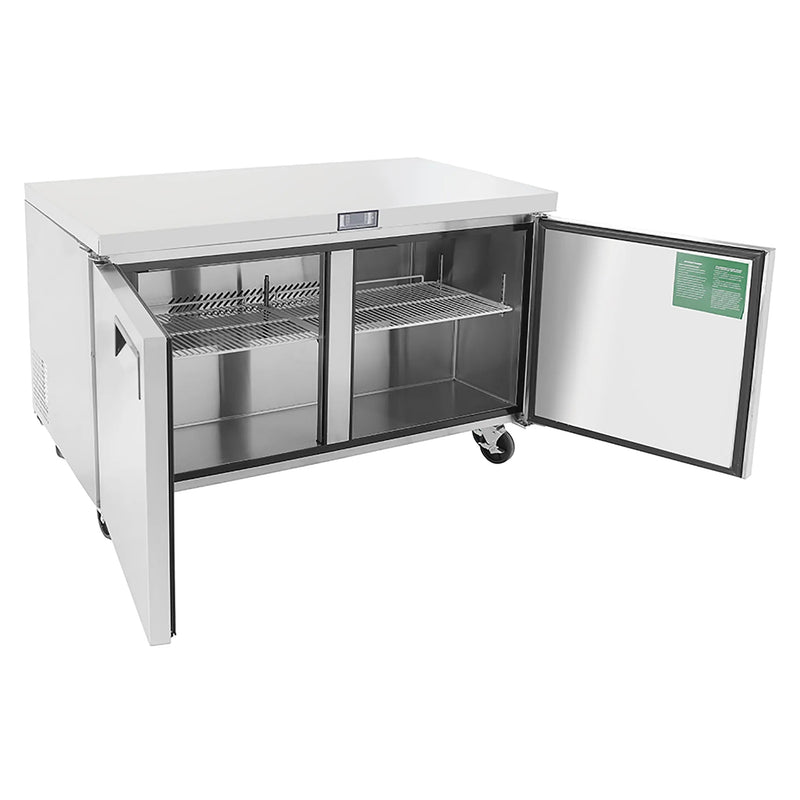 Atosa MGF8407GR Double Door 60" Freezer Work Table-Phoenix Food Equipment