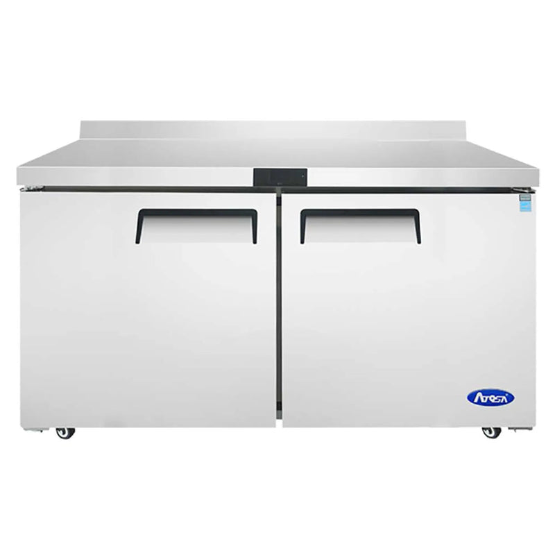 Atosa MGF8407GR Double Door 60" Freezer Work Table - Various Configurations-Phoenix Food Equipment