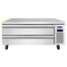Atosa MGF8462GR 60-inch two drawer stainless steel chef base freezer on casters with side-mounted compressor