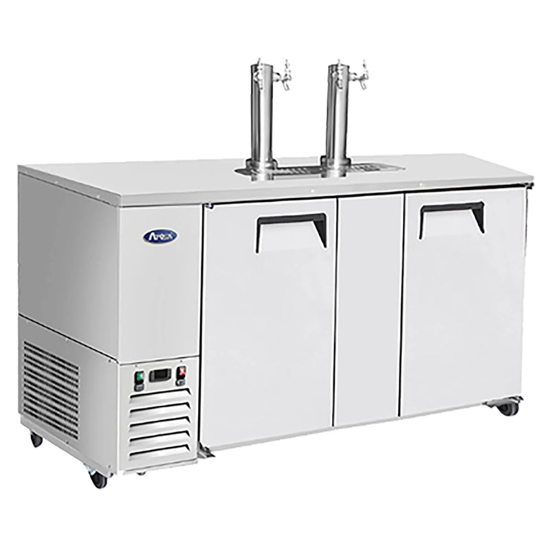 Atosa MKC68GR Double Door 68" Wide Keg Beer Dispensing Cooler-Phoenix Food Equipment