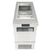 Atosa MSF17GR-NTCV 17-inch sandwich prep table with the lid open showing the refrigerated ingredient pans