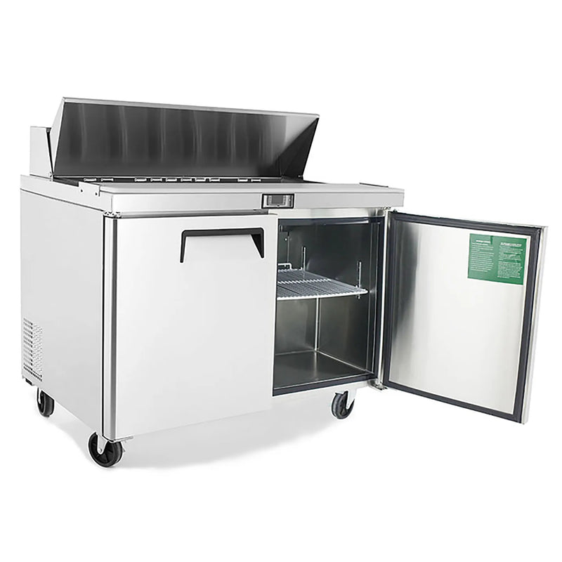 Atosa MSF3610GR Double Door 36" Refrigerated Sandwich Prep Table-Phoenix Food Equipment