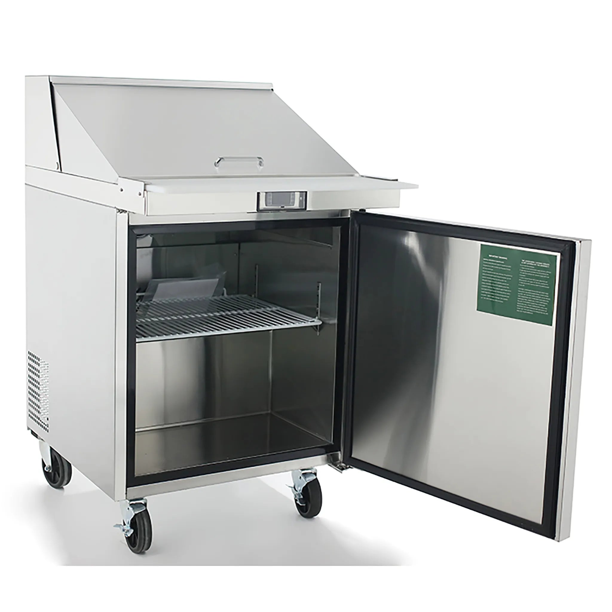 Atosa MSF8301GR Single Door 27" Refrigerated Sandwich Prep Table-Phoenix Food Equipment