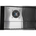 Atosa MSF8301GR sandwich prep table, close-up of the condenser fan behind the ventilation panel