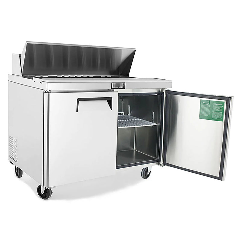 Atosa MSF8302GR Double Door 48" Refrigerated Sandwich Prep Table-Phoenix Food Equipment