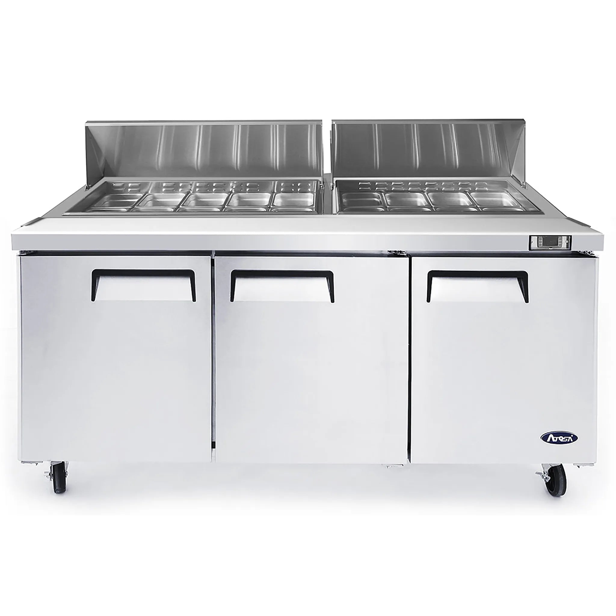 Atosa MSF8304GR Triple Door 72" Refrigerated Sandwich Prep Table-Phoenix Food Equipment