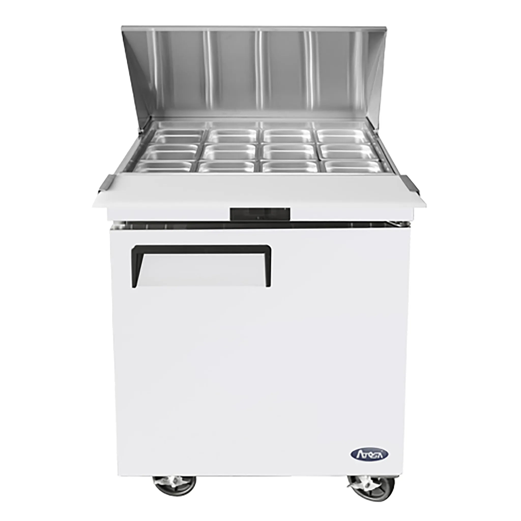 Atosa MSF8305GR Single Door 27" Refrigerated Mega Top Sandwich Prep Table-Phoenix Food Equipment
