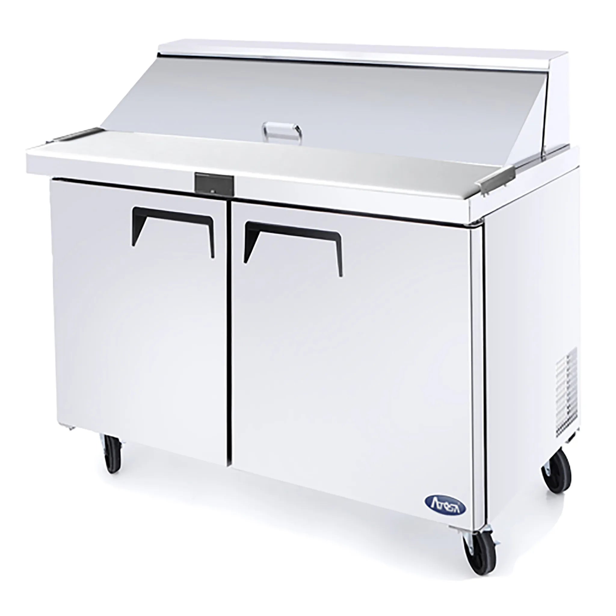 Atosa MSF8306GR Double Door 48" Refrigerated Mega Top Sandwich Prep Table-Phoenix Food Equipment