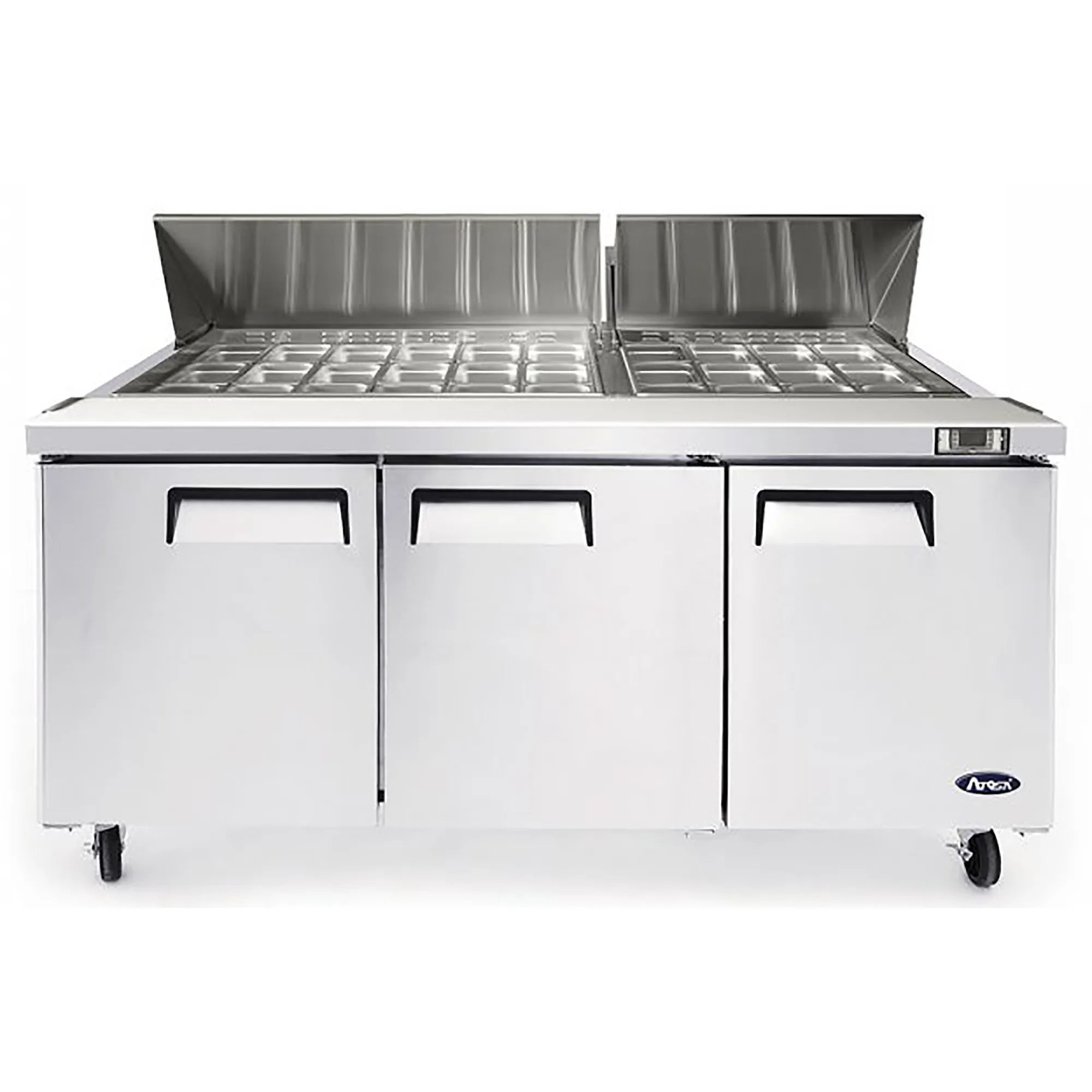 Atosa MSF8308GR Triple Door 72" Refrigerated Mega Top Sandwich Prep Table-Phoenix Food Equipment