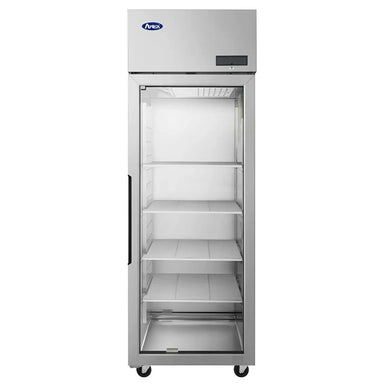 Atosa PLUS-R1-GS-R-PT Single Swing Door 30" Wide Pass Through Display Refrigerator - Right & Left Side Hinged-Phoenix Food Equipment