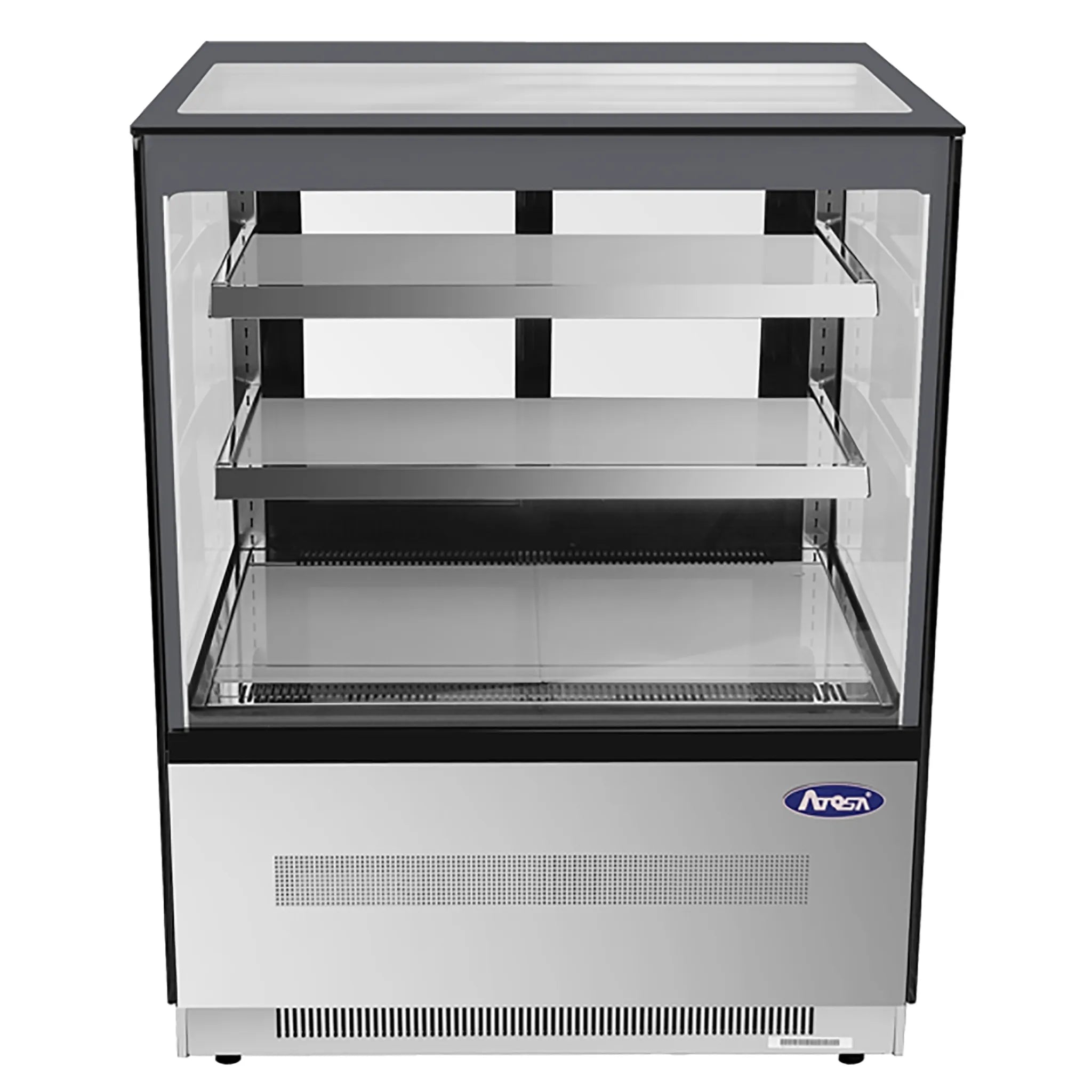Atosa RDCS-35 Square Glass 2 Tier 36" Refrigerated Pastry Display Case-Phoenix Food Equipment