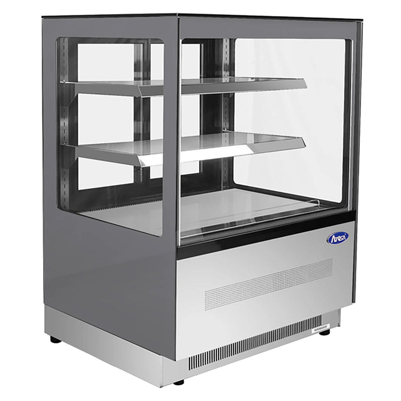 Atosa RDCS-35 Square Glass 2 Tier 36" Refrigerated Pastry Display Case-Phoenix Food Equipment