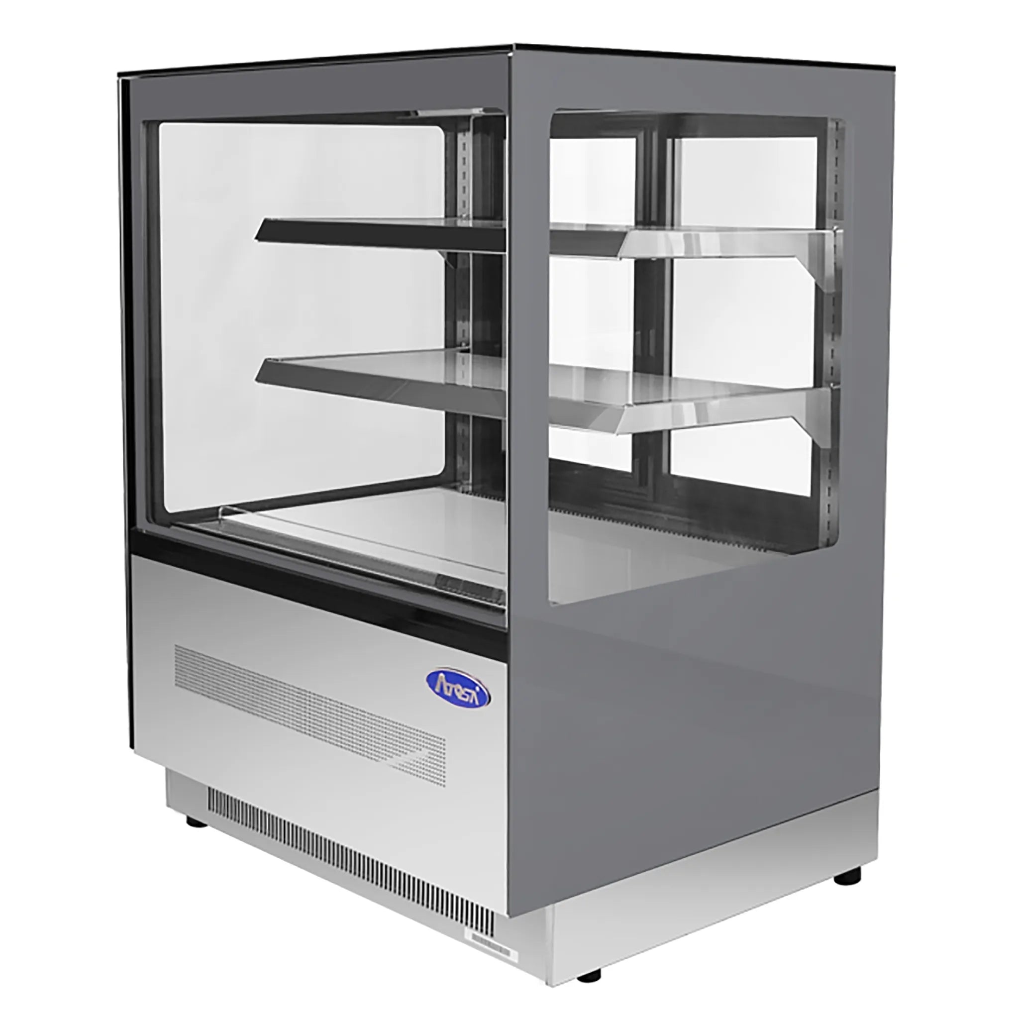 Atosa RDCS-35 Square Glass 2 Tier 36" Refrigerated Pastry Display Case-Phoenix Food Equipment