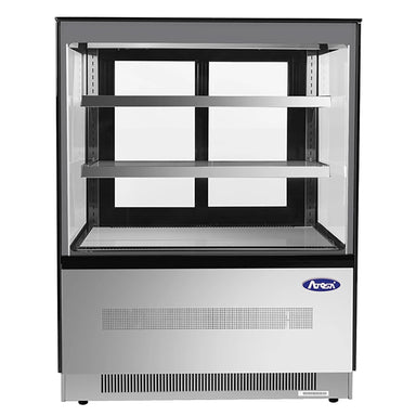 Atosa RDCS-35 Square Glass 2 Tier 36" Refrigerated Pastry Display Case-Phoenix Food Equipment