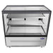 Atosa RDCS-48 48-inch refrigerated bakery display case showing the two glass shelf tiers and lighting