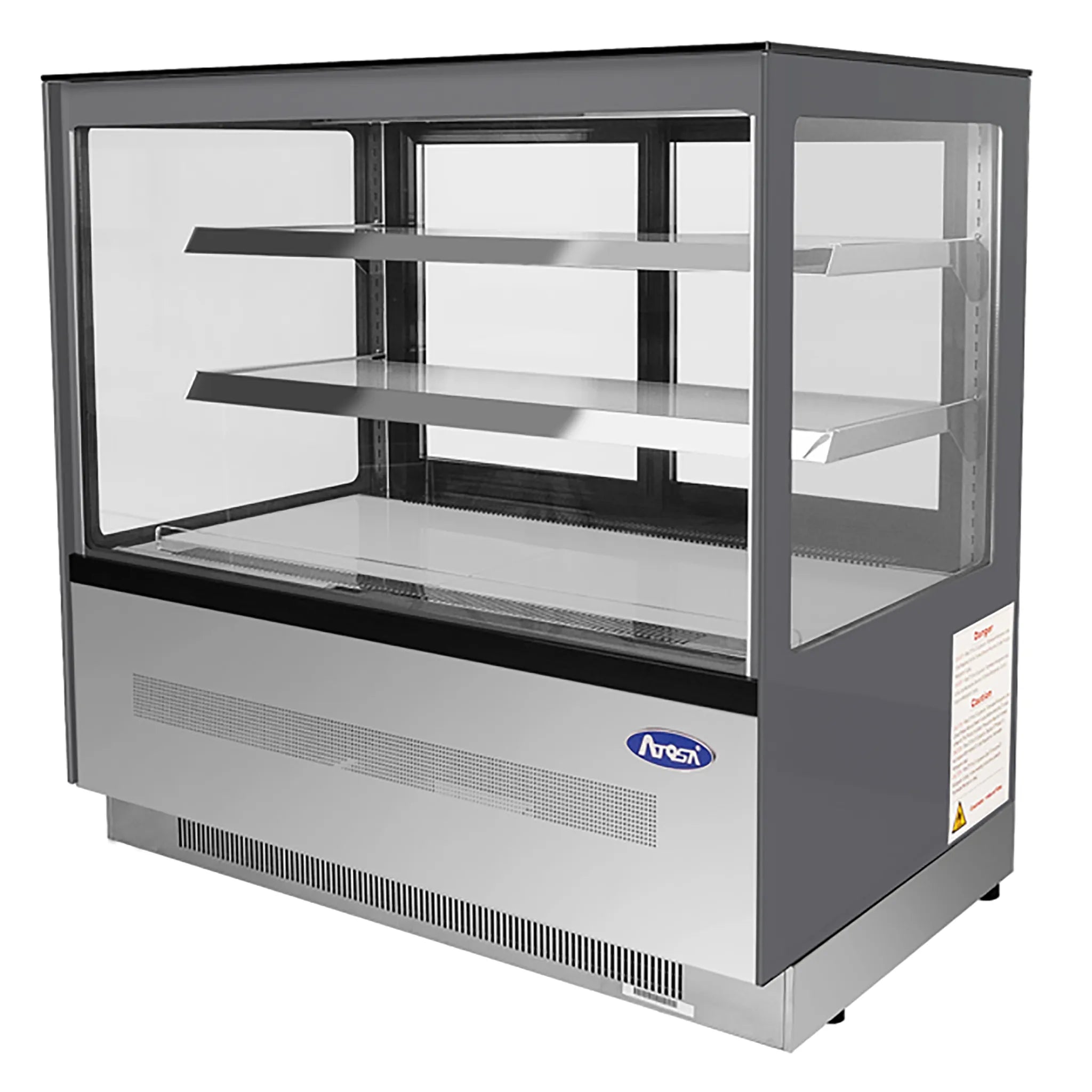 Atosa RDCS-48 Square Glass 2 Tier 48" Refrigerated Pastry Display Case-Phoenix Food Equipment