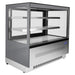 Atosa RDCS-48 48-inch square glass refrigerated pastry display case, angled right view