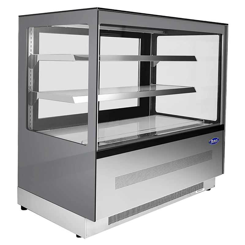 Atosa RDCS-48 Square Glass 2 Tier 48" Refrigerated Pastry Display Case-Phoenix Food Equipment