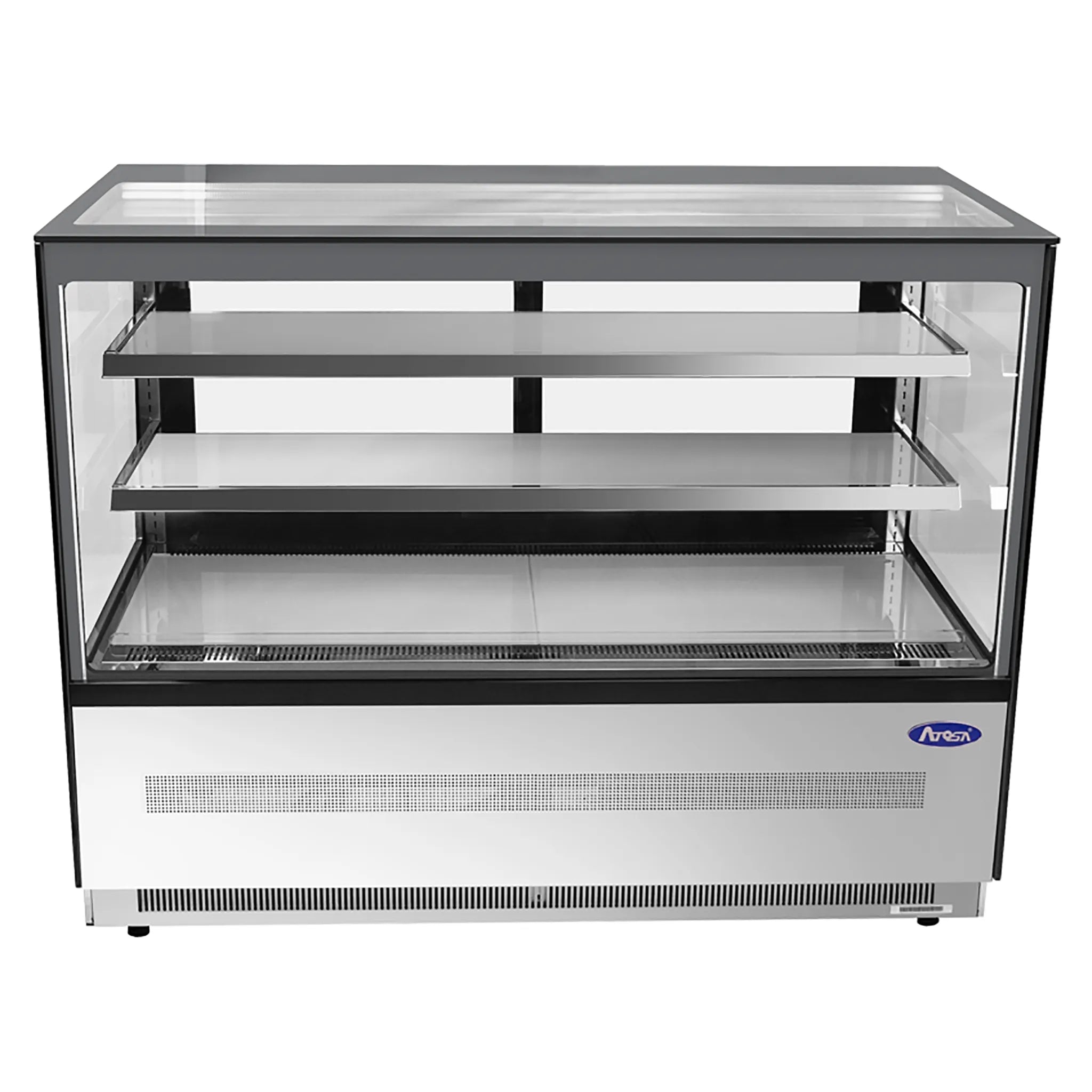 Atosa RDCS-60 Square Glass 2 Tier 60" Refrigerated Pastry Display Case-Phoenix Food Equipment