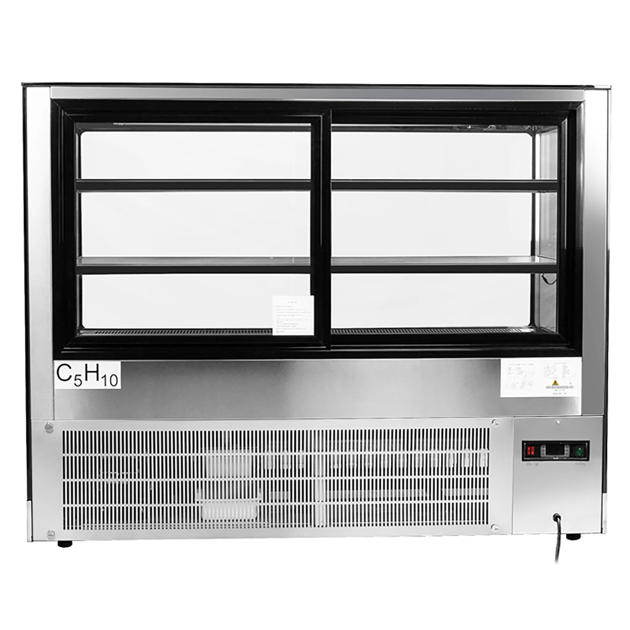 Atosa RDCS-60 Square Glass 2 Tier 60" Refrigerated Pastry Display Case-Phoenix Food Equipment