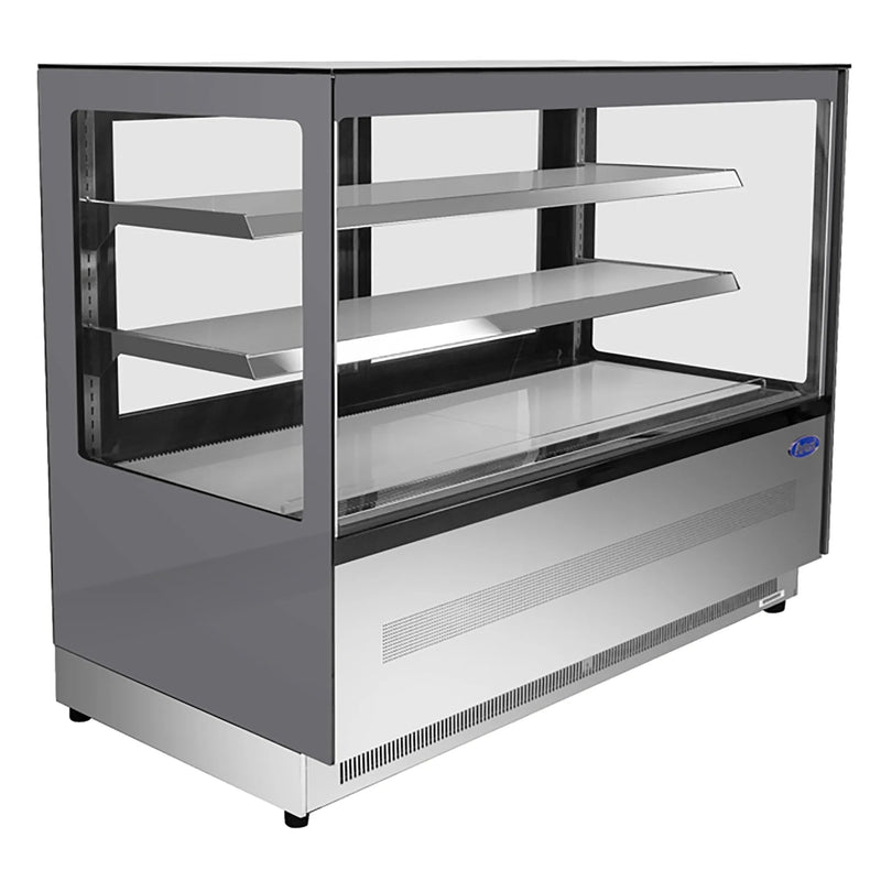Atosa RDCS-60 Square Glass 2 Tier 60" Refrigerated Pastry Display Case-Phoenix Food Equipment