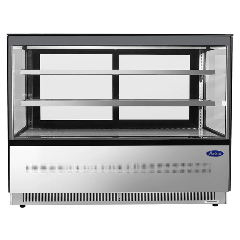 Atosa RDCS-60 Square Glass 2 Tier 60" Refrigerated Pastry Display Case-Phoenix Food Equipment