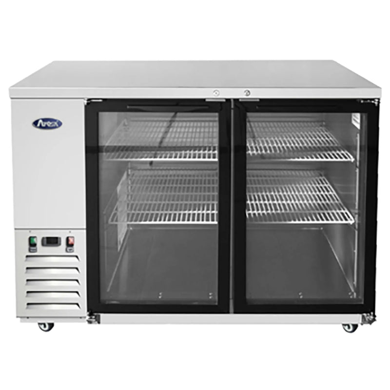 Atosa SBB48GRAUS Series 48" Shallow Double Door Back Bar Cooler - Various Configurations-Phoenix Food Equipment