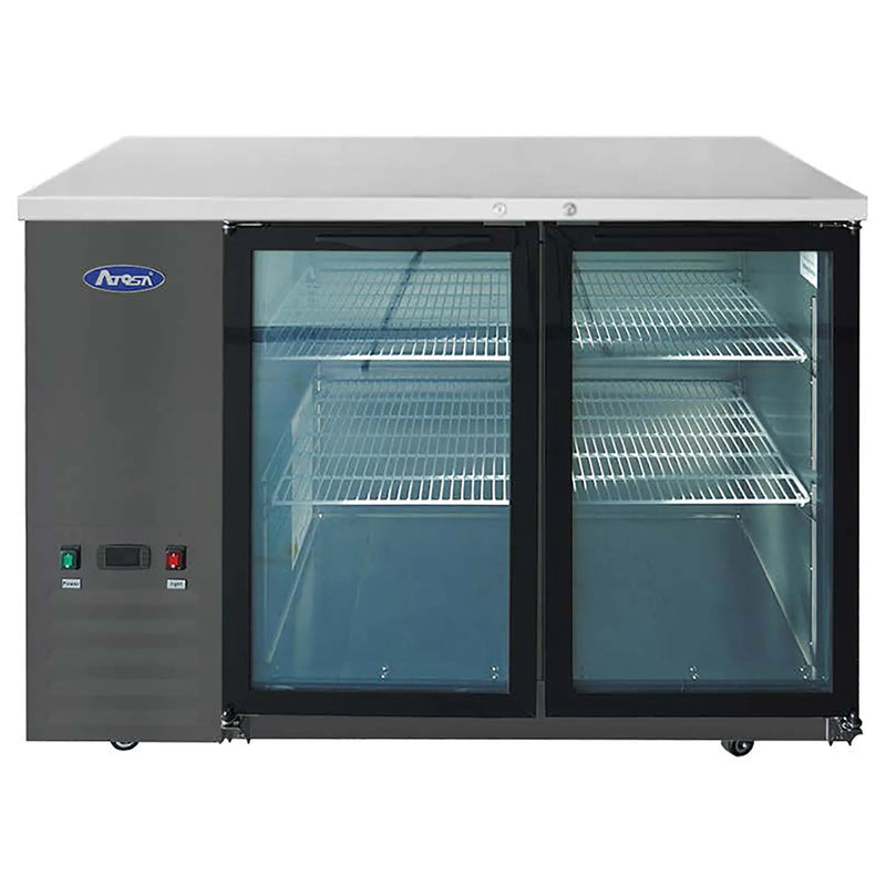 Atosa SBB48GRAUS Series 48" Shallow Double Door Back Bar Cooler - Various Configurations-Phoenix Food Equipment