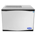 Atosa YR450S-AP-161 22-inch slim stainless steel modular cube ice machine head, 460 lb per day, front view