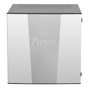 Atosa YRS0350A-161 22-inch stainless steel modular cube ice machine head, 350 lb per day, front view